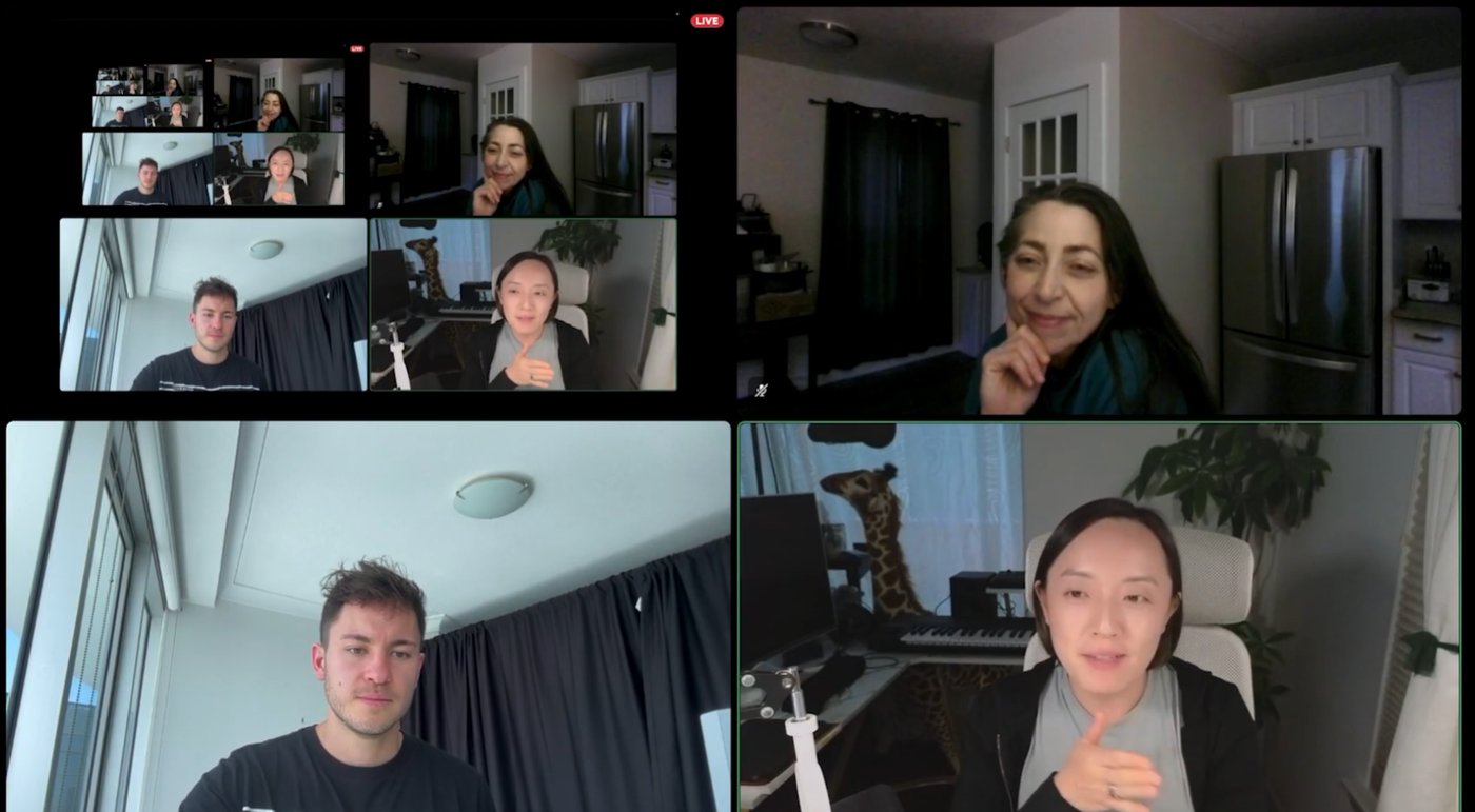 A live Weekly Bonfire call on Zoom